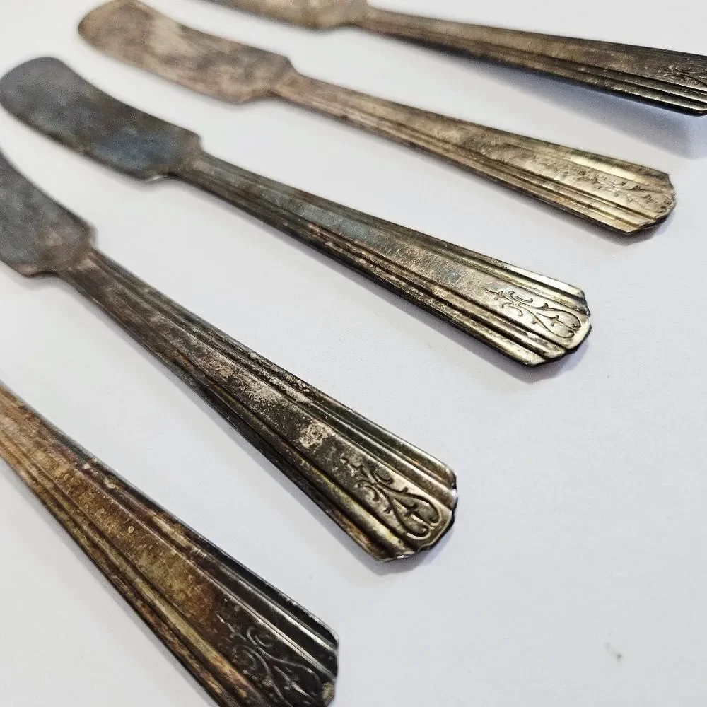 Vintage Silver and Gold Flatware Set